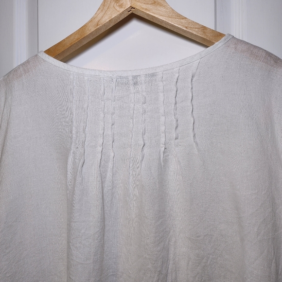 Vivian Shyu Linen Lagenlook Bohemian Top Size M - Picture 4 of 12